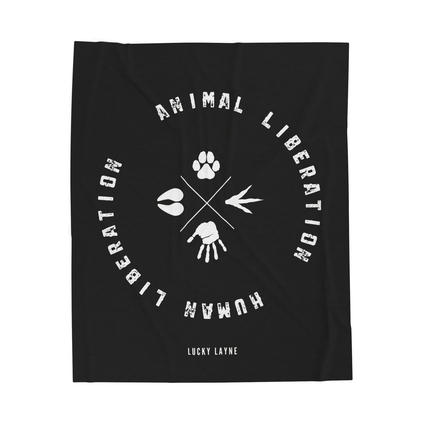 Animal Liberation Velveteen Plush Blanket