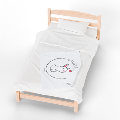 Cruelty Free Velveteen Plush Blanket