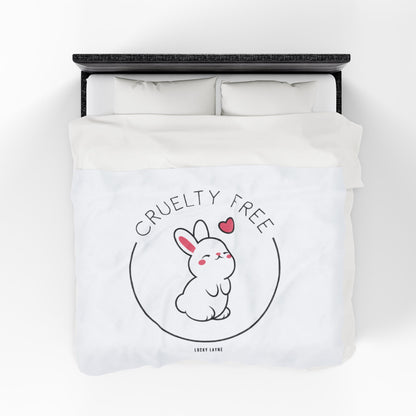 Cruelty Free Velveteen Plush Blanket